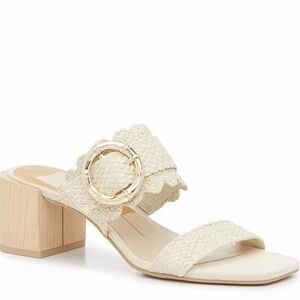 Dolce Vita Cream Block Heel Sandals